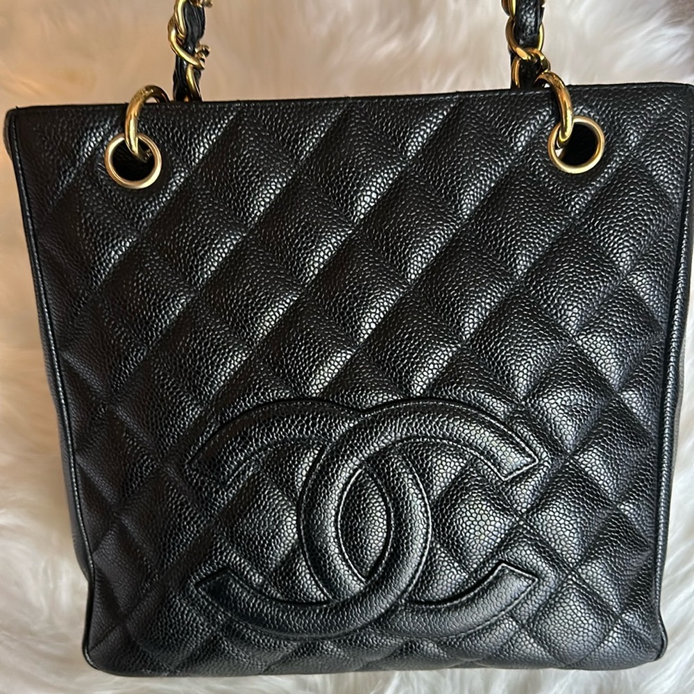 Chanel PST caviar leather